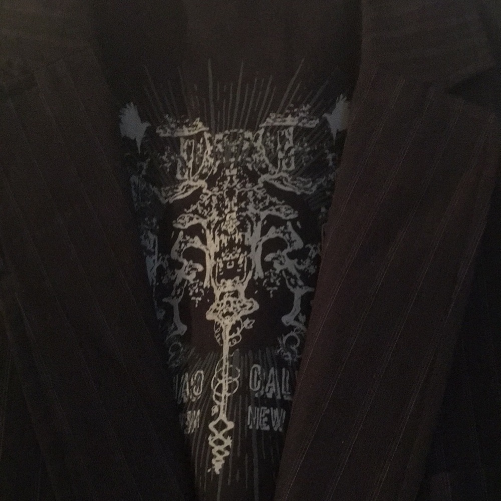 Calvin Klein Casual Suit Vest Black Jacket size L - Picture 2 of 6
